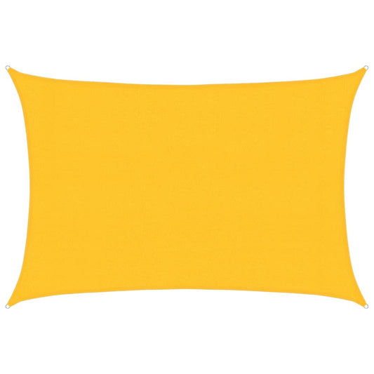 vidaXL Sunshade Sail 160 g/m² Yellow 3x5 m HDPE