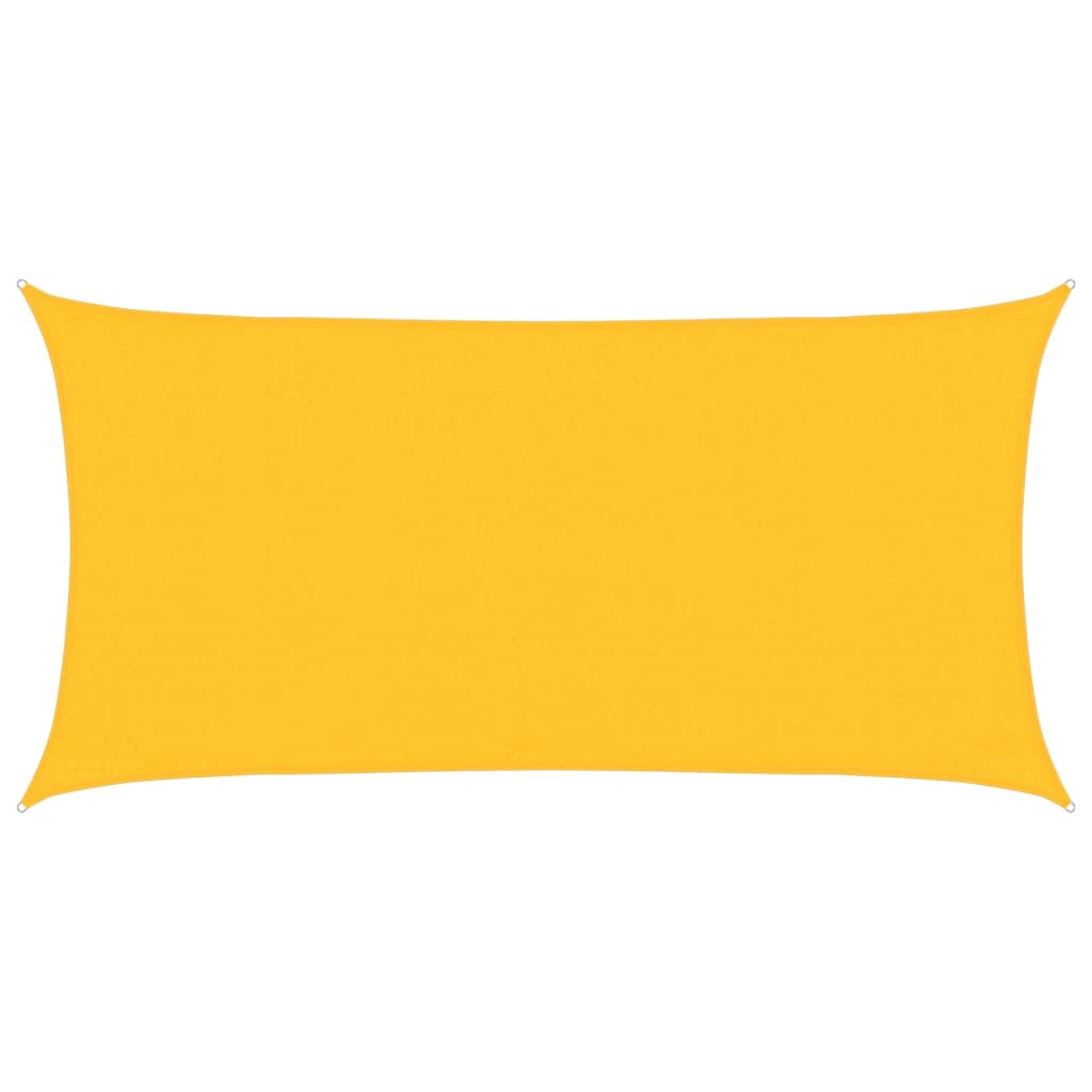 vidaXL Sunshade Sail 160 g/m² Yellow 3x6 m HDPE