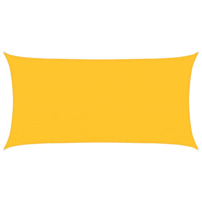 vidaXL Sunshade Sail 160 g/m² Yellow 3x6 m HDPE