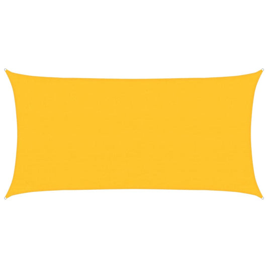 vidaXL Sunshade Sail 160 g/m² Yellow 3x6 m HDPE