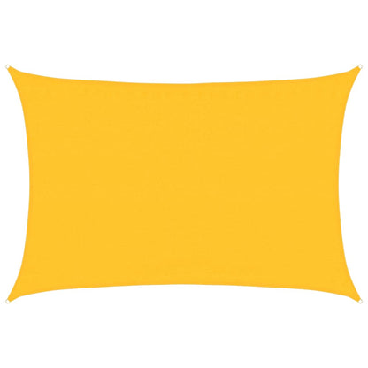 vidaXL Sunshade Sail 160 g/m² Rectangular Yellow 3.5x4.5 m HDPE
