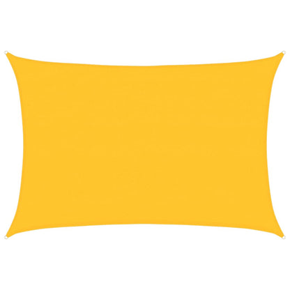 vidaXL Sunshade Sail 160 g/m² Rectangular Yellow 4x5 m HDPE