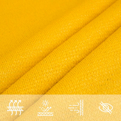 vidaXL Sunshade Sail 160 g/m² Rectangular Yellow 4x5 m HDPE