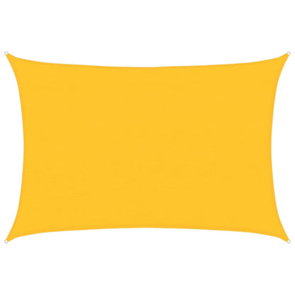 vidaXL Sunshade Sail 160 g/m² Rectangular Yellow 4x6 m HDPE