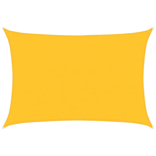 vidaXL Sunshade Sail 160 g/m² Rectangular Yellow 4x6 m HDPE