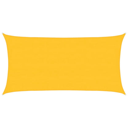 vidaXL Sunshade Sail 160 g/m² Rectangular Yellow 4x7 m HDPE