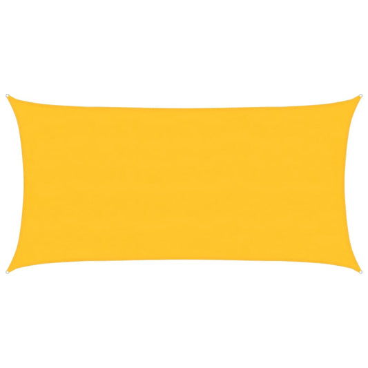 vidaXL Sunshade Sail 160 g/m² Rectangular Yellow 4x7 m HDPE