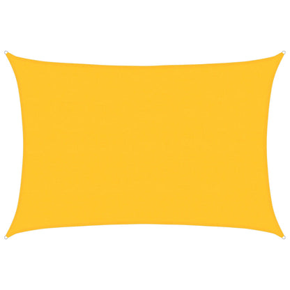 vidaXL Sunshade Sail 160 g/m² Rectangular Yellow 5x6 m HDPE