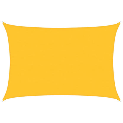 vidaXL Sunshade Sail 160 g/m² Rectangular Yellow 5x7 m HDPE