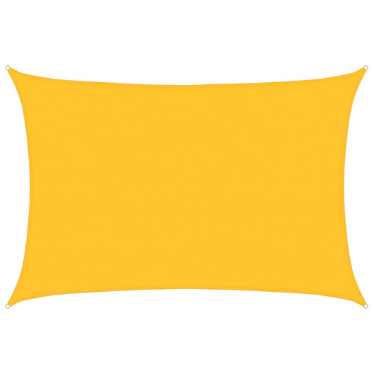 vidaXL Sunshade Sail 160 g/m² Rectangular Yellow 5x7 m HDPE