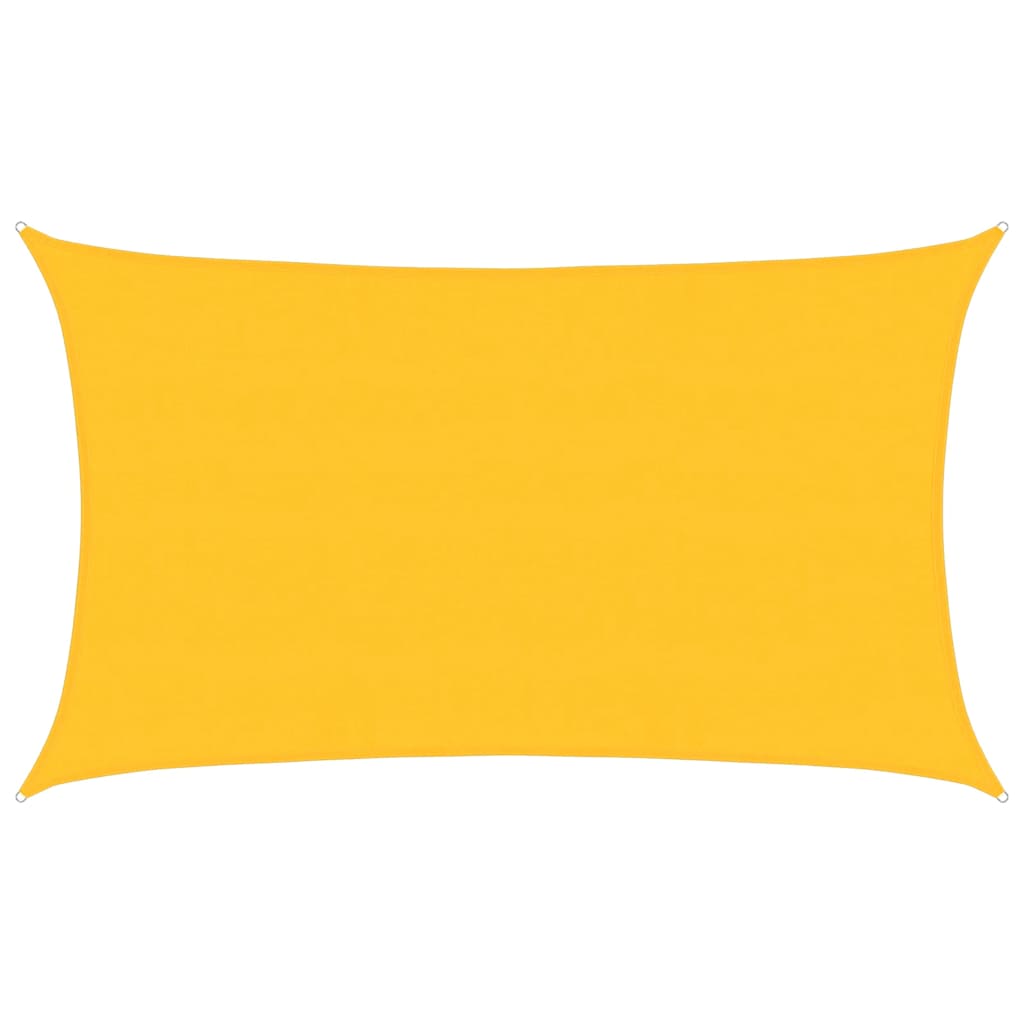 vidaXL Sunshade Sail 160 g/m² Rectangular Yellow 5x8 m HDPE