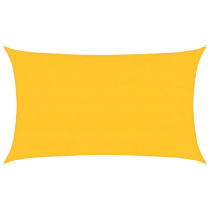 vidaXL Sunshade Sail 160 g/m² Rectangular Yellow 5x8 m HDPE
