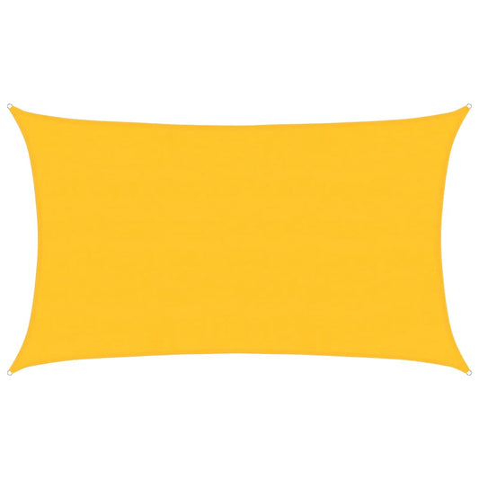 vidaXL Sunshade Sail 160 g/m² Rectangular Yellow 5x8 m HDPE
