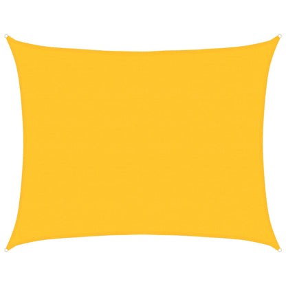 vidaXL Sunshade Sail 160 g/m² Rectangular Yellow 6x7 m HDPE