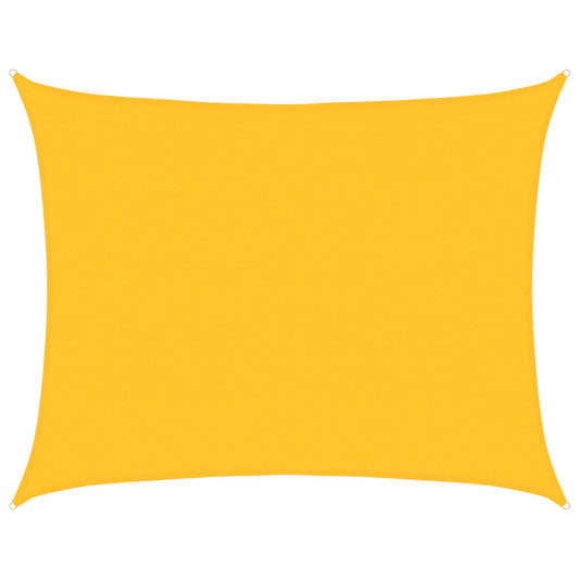 vidaXL Sunshade Sail 160 g/m² Rectangular Yellow 6x7 m HDPE