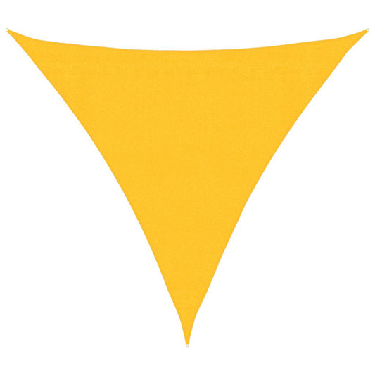 vidaXL Sunshade Sail 160 g/m² Triangular Yellow 3x3x3 m HDPE