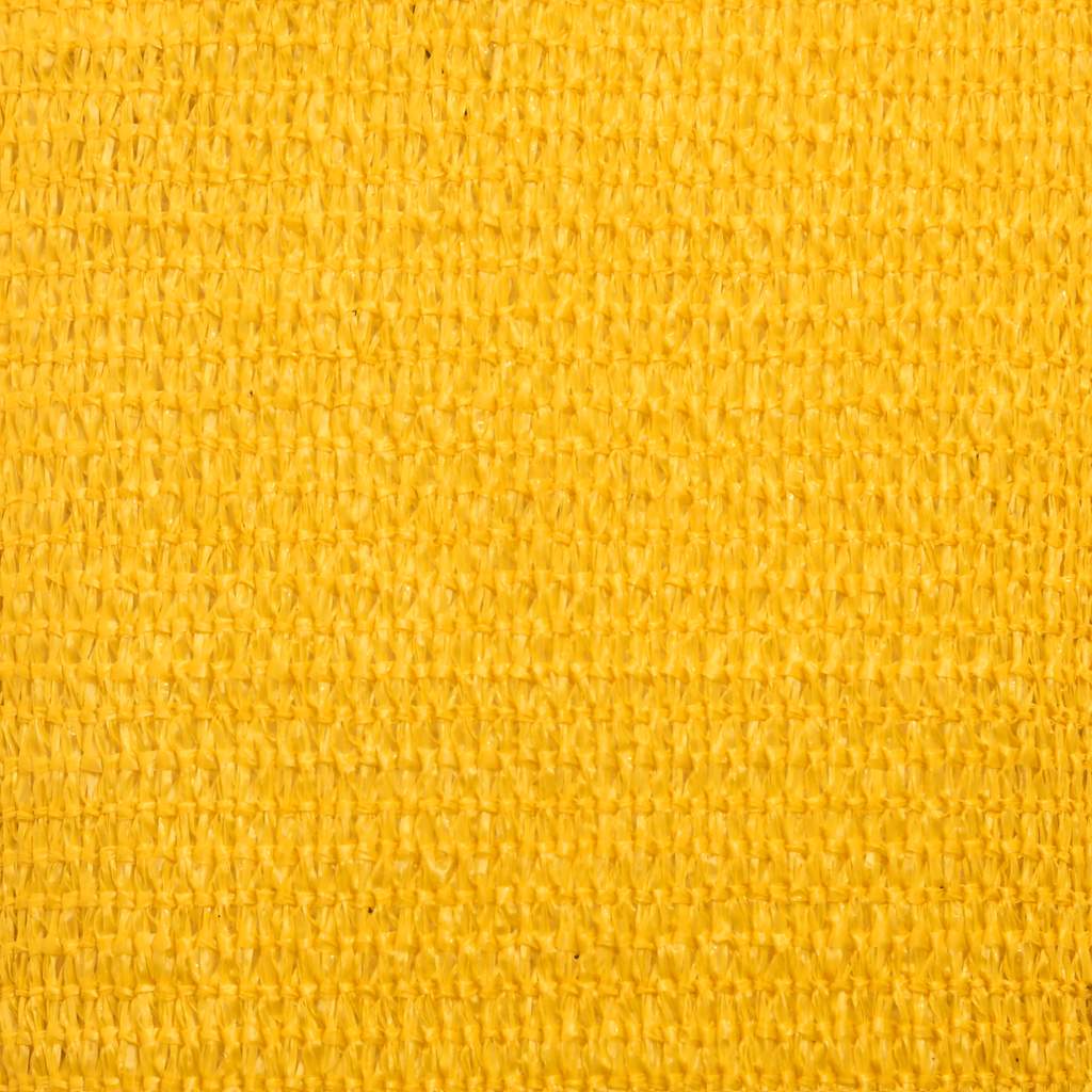 vidaXL Sunshade Sail 160 g/m² Triangular Yellow 3x3x3 m HDPE
