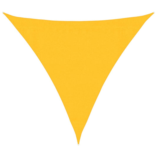 311583 vidaXL Sunshade Sail 160 g/m² Yellow 3,6x3,6x3,6 m HDPE
