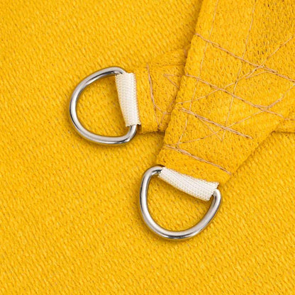 vidaXL Sunshade Sail 160 g/m² Triangular Yellow 4x5x5 m HDPE