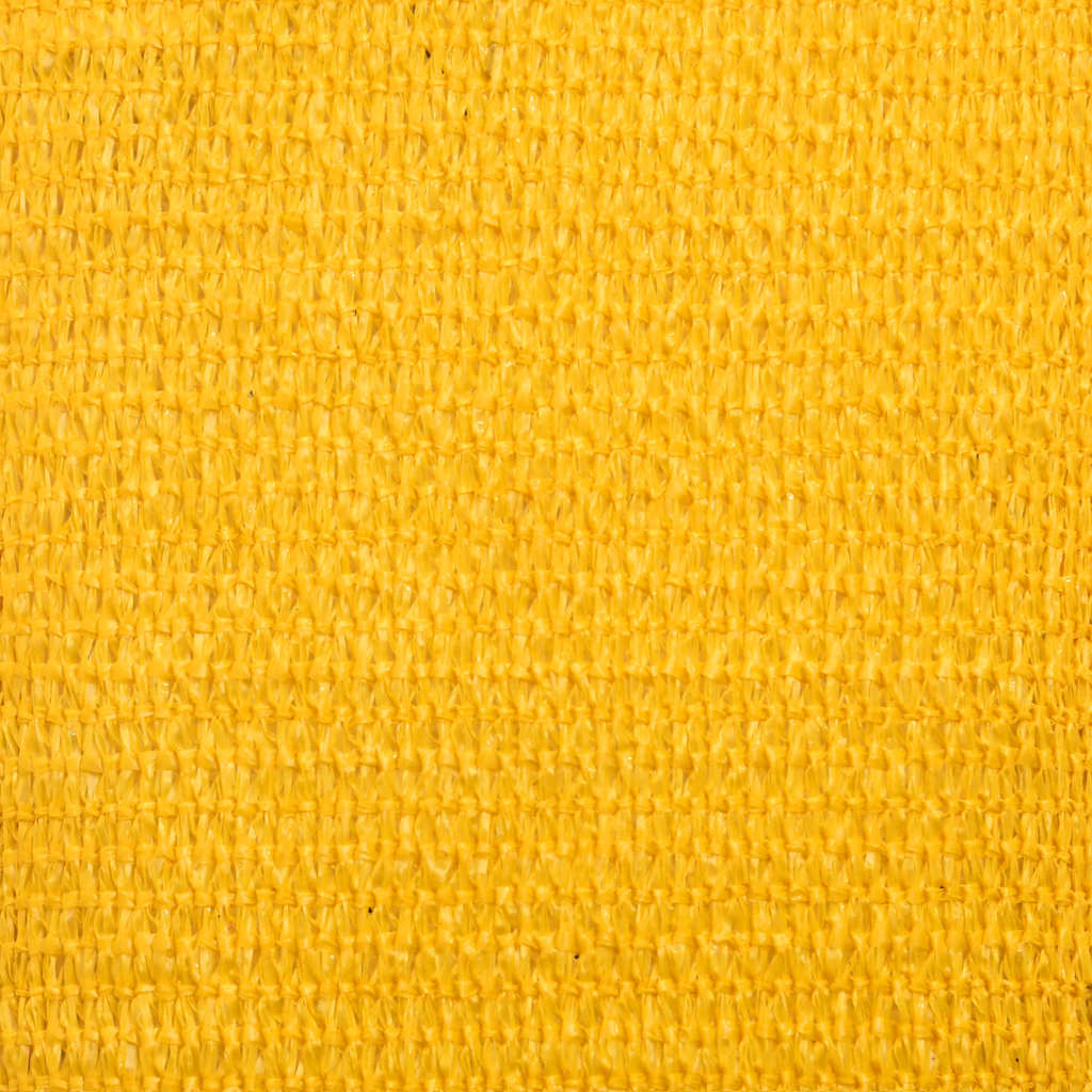 vidaXL Sunshade Sail 160 g/m² Triangular Yellow 4x5x5 m HDPE