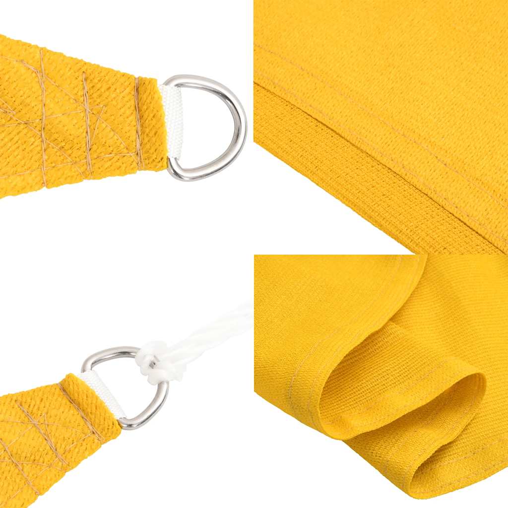 vidaXL Sunshade Sail 160 g/m² Yellow 5x7x7 m HDPE