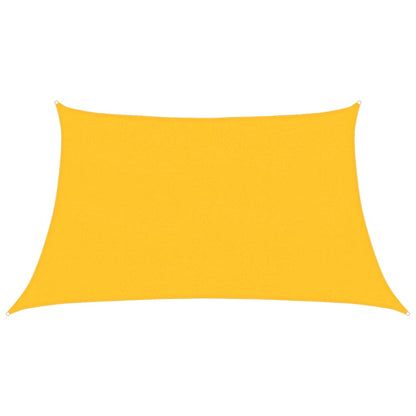 vidaXL Sunshade Sail 160 g/m² Yellow 3/4x2 m HDPE
