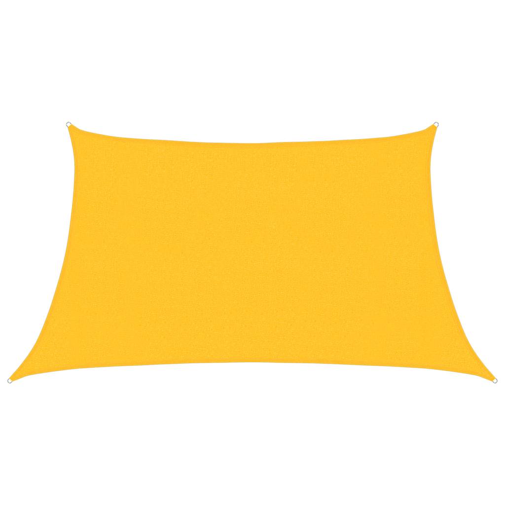 311598 vidaXL Sunshade Sail 160 g/m² Yellow 3/4x2 m HDPE