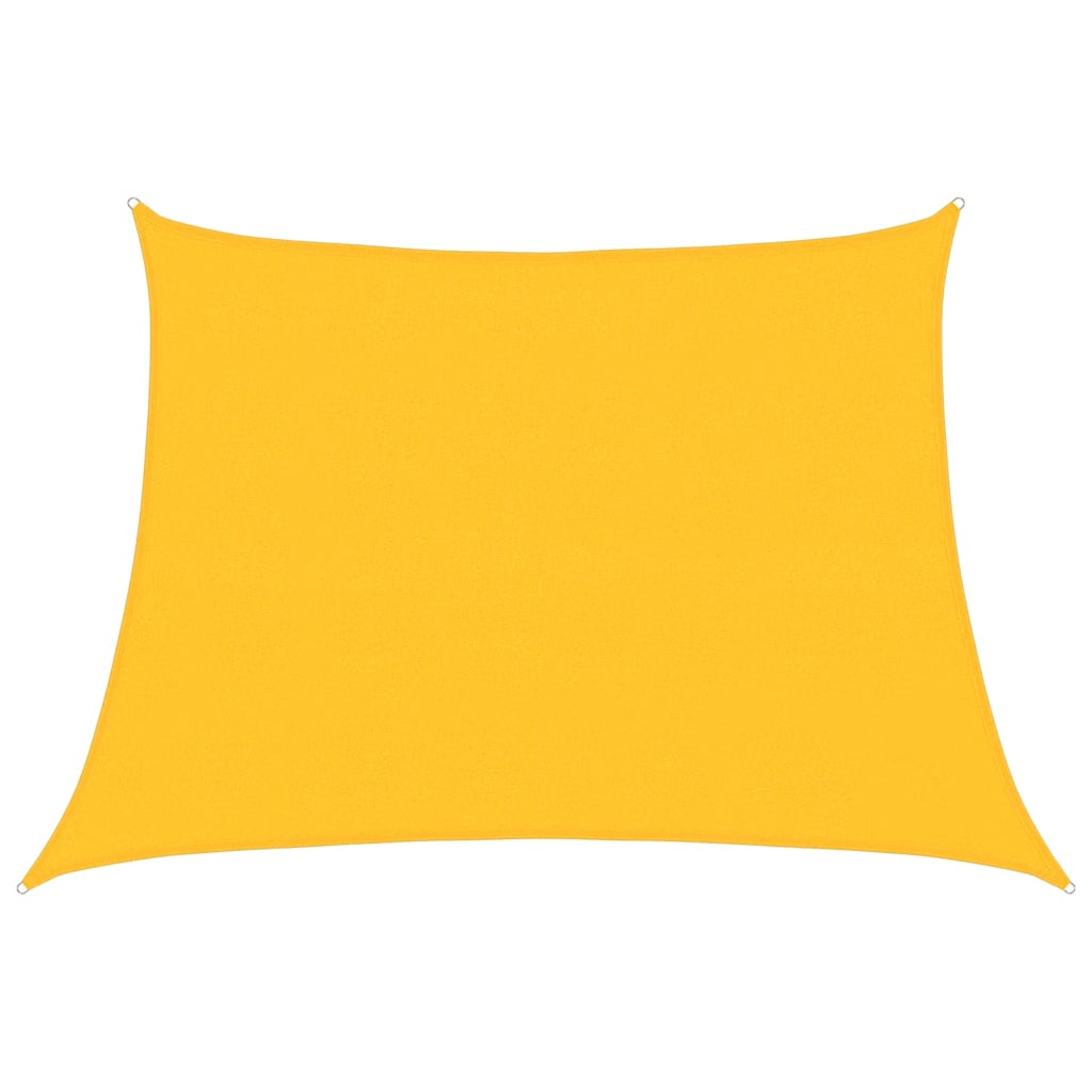 vidaXL Sunshade Sail 160 g/m² Trapezium Yellow 4/5x3 m HDPE