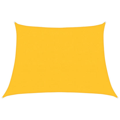 vidaXL Sunshade Sail 160 g/m² Trapezium Yellow 4/5x3 m HDPE