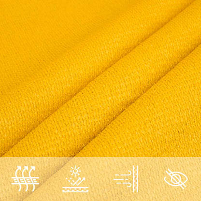 vidaXL Sunshade Sail 160 g/m² Trapezium Yellow 4/5x3 m HDPE