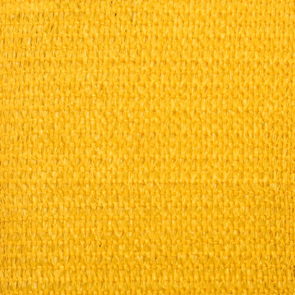 vidaXL Sunshade Sail 160 g/m² Trapezium Yellow 4/5x3 m HDPE