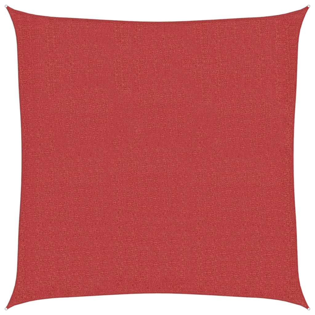 vidaXL Sunshade Sail 160 g/m² Red 2x2 m HDPE