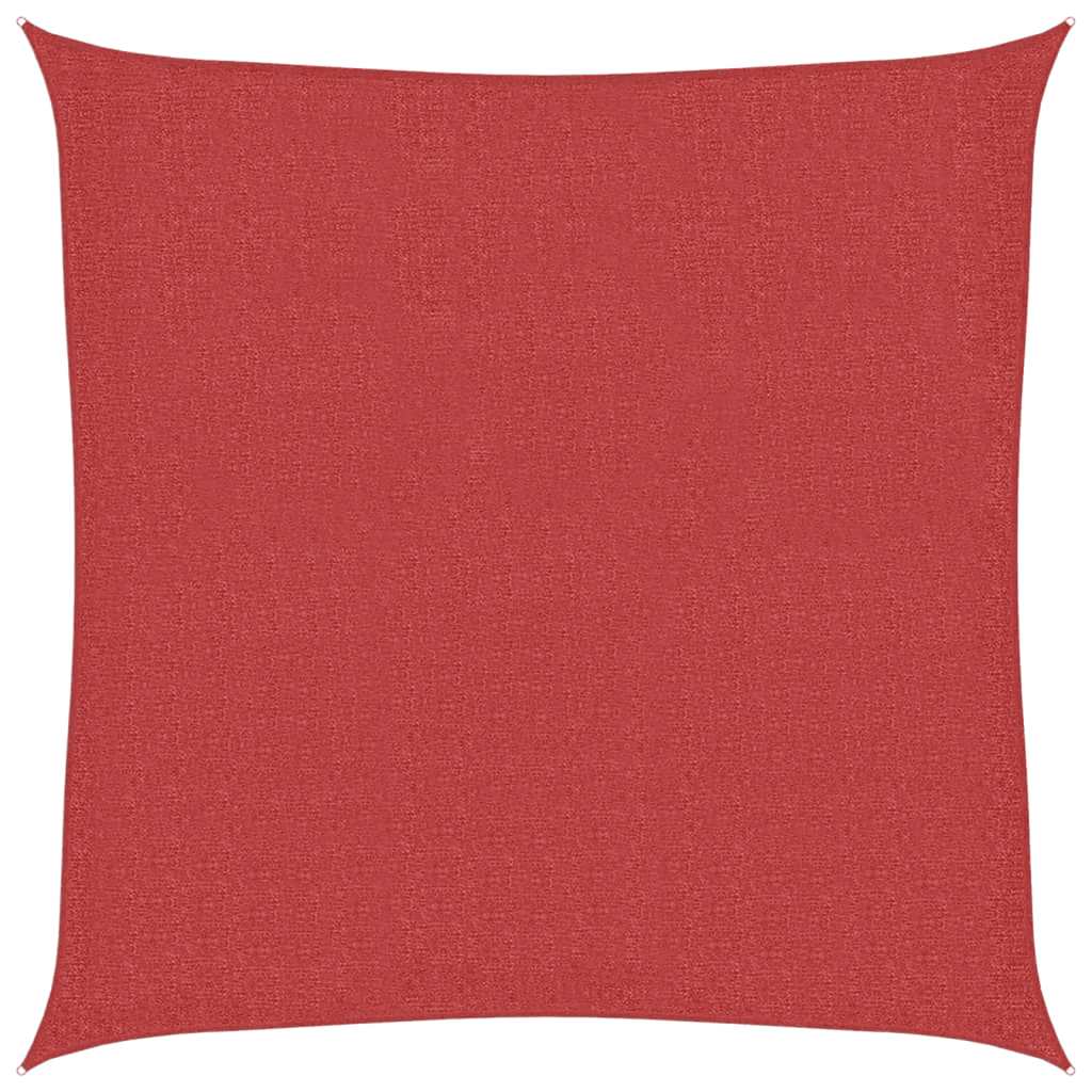 vidaXL Sunshade Sail 160 g/m² Red 3x3 m HDPE