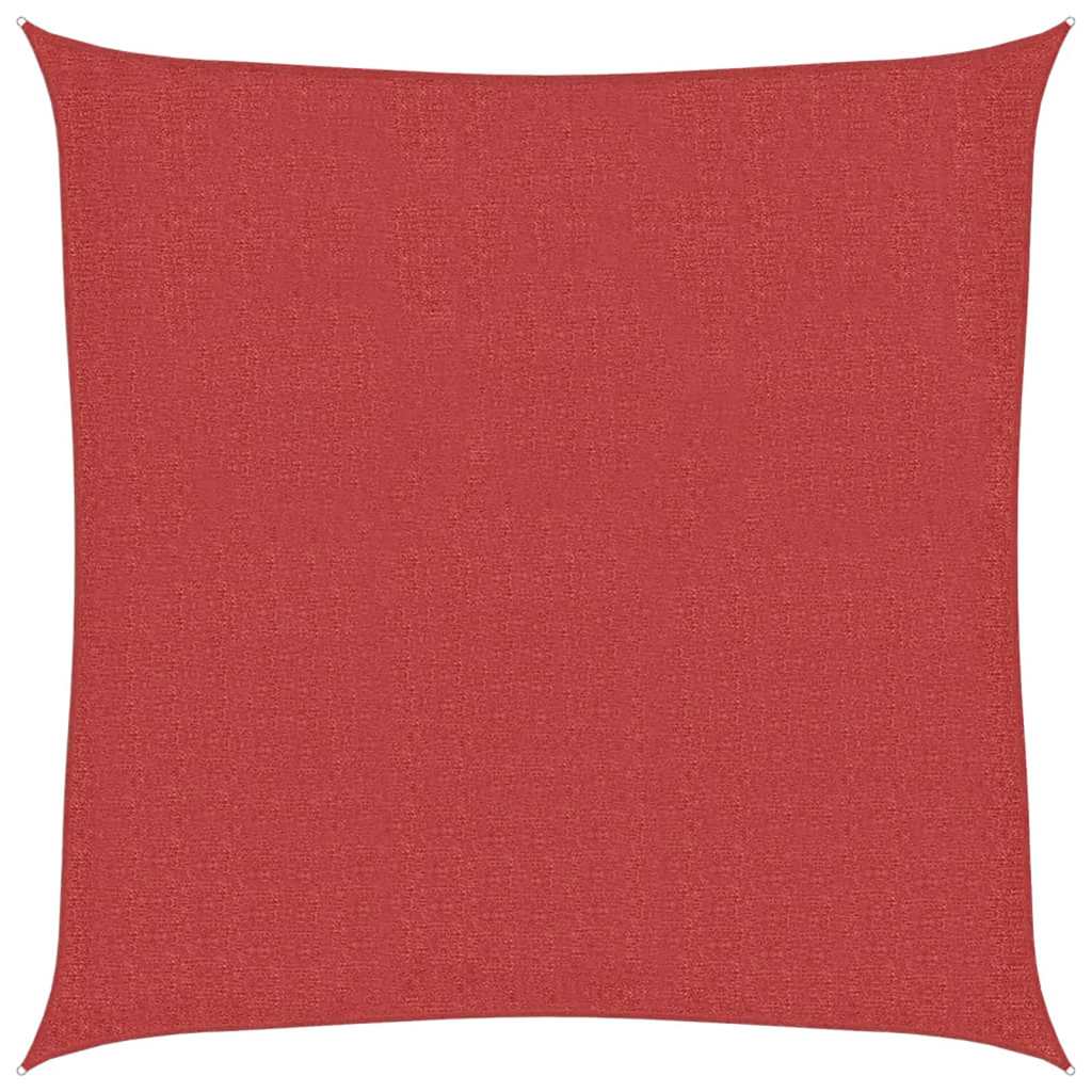 vidaXL Sunshade Sail 160 g/m² Red 3.6x3.6 m HDPE