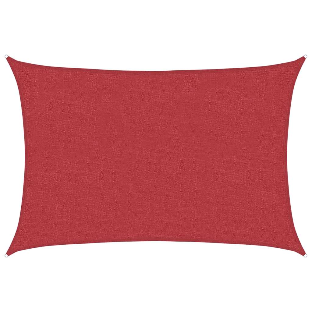 vidaXL Sunshade Sail 160 g/m² Red 2x2.5 m HDPE