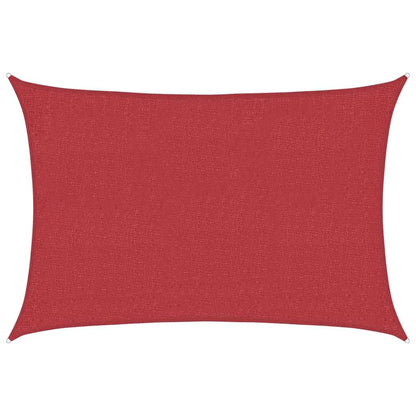 vidaXL Sunshade Sail 160 g/m² Red 2x2.5 m HDPE