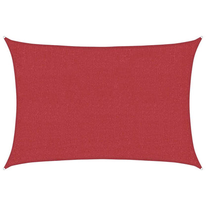 vidaXL Sunshade Sail 160 g/m² Red 2x3 m HDPE