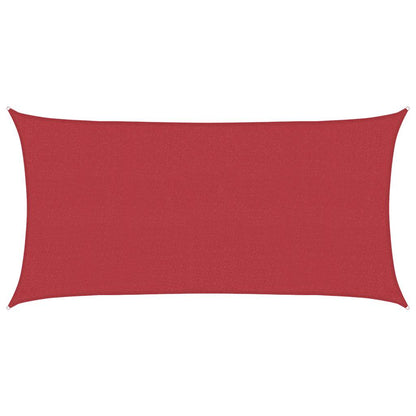 vidaXL Sunshade Sail 160 g/m² Red 2x3.5 m HDPE