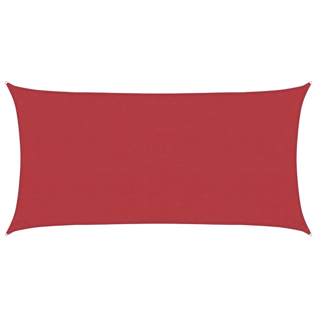 vidaXL Sunshade Sail 160 g/m² Red 2x4 m HDPE