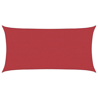 vidaXL Sunshade Sail 160 g/m² Red 2x4 m HDPE