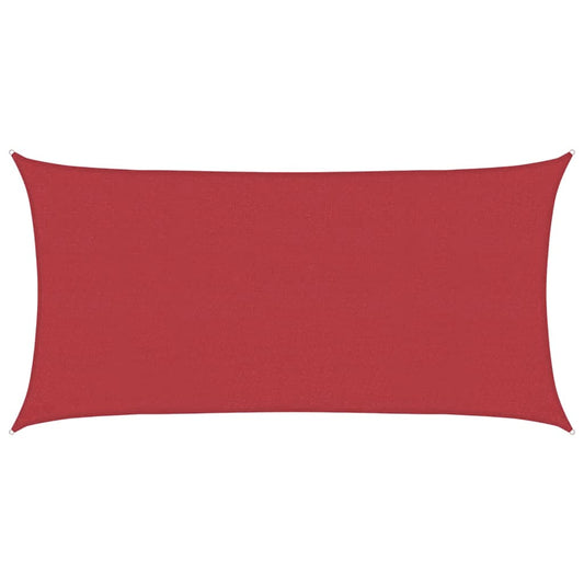 311614 vidaXL Sunshade Sail 160 g/m² Red 2x4 m HDPE