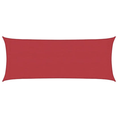 vidaXL Sunshade Sail 160 g/m² Red 2x5 m HDPE