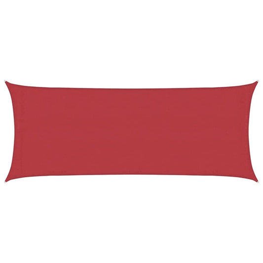 311616 vidaXL Sunshade Sail 160 g/m² Red 2x5 m HDPE