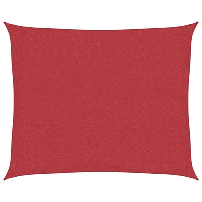 vidaXL Sunshade Sail 160 g/m² Red 2.5x3 m HDPE