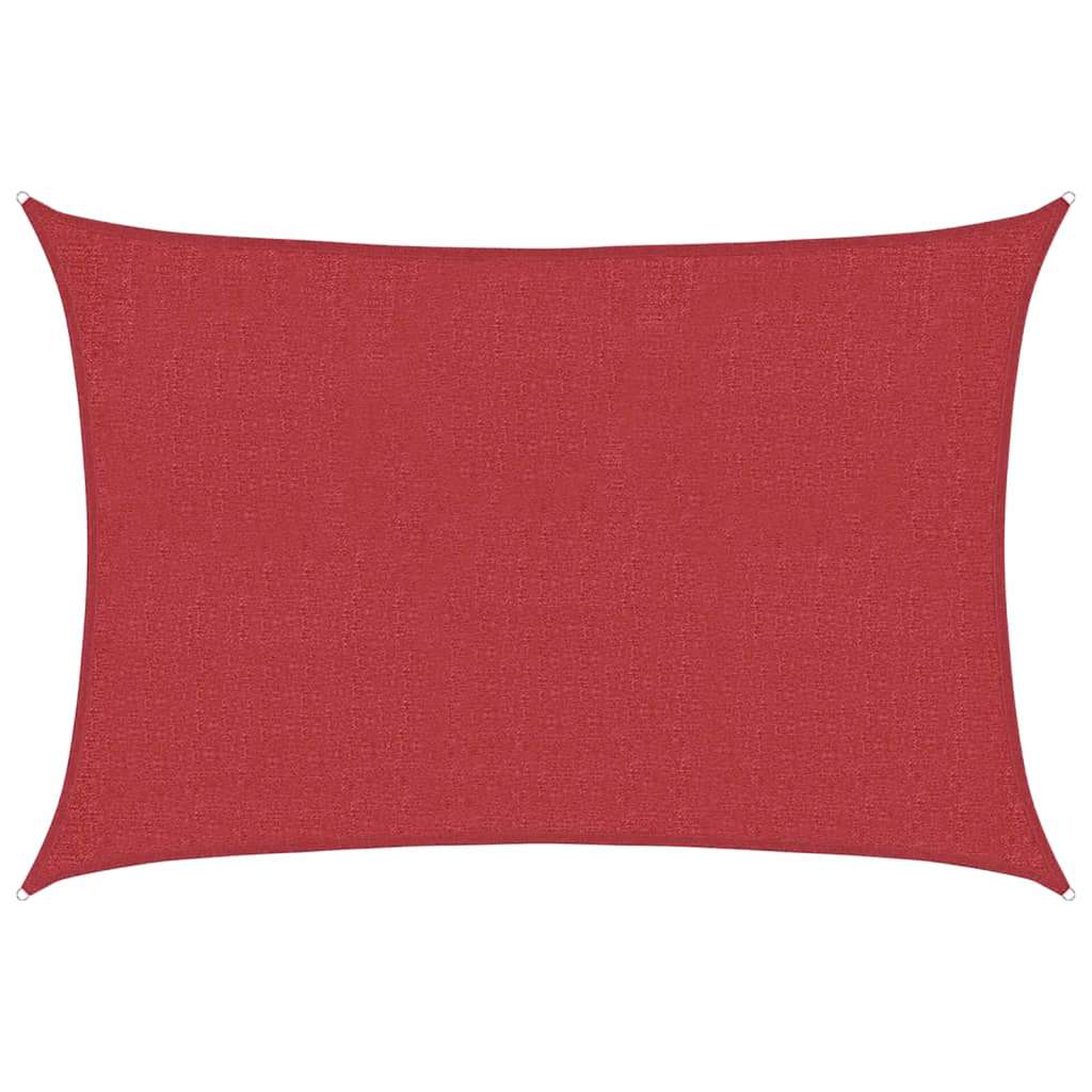 vidaXL Sunshade Sail 160 g/m² Red 2.5x3.5 m HDPE
