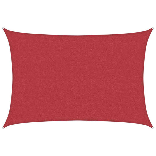 311619 vidaXL Sunshade Sail 160 g/m² Red 2,5x4 m HDPE