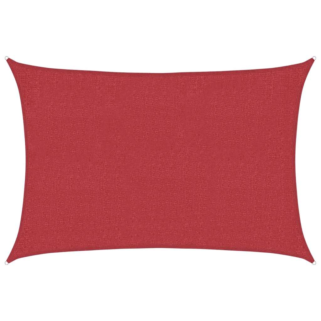 vidaXL Sunshade Sail 160 g/m² Red 3x4.5 m HDPE