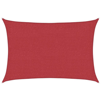 vidaXL Sunshade Sail 160 g/m² Red 3x4.5 m HDPE