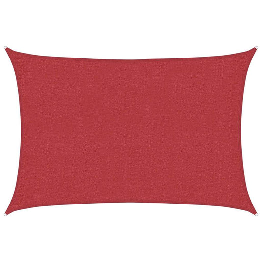 vidaXL Sunshade Sail 160 g/m² Red 3x5 m HDPE