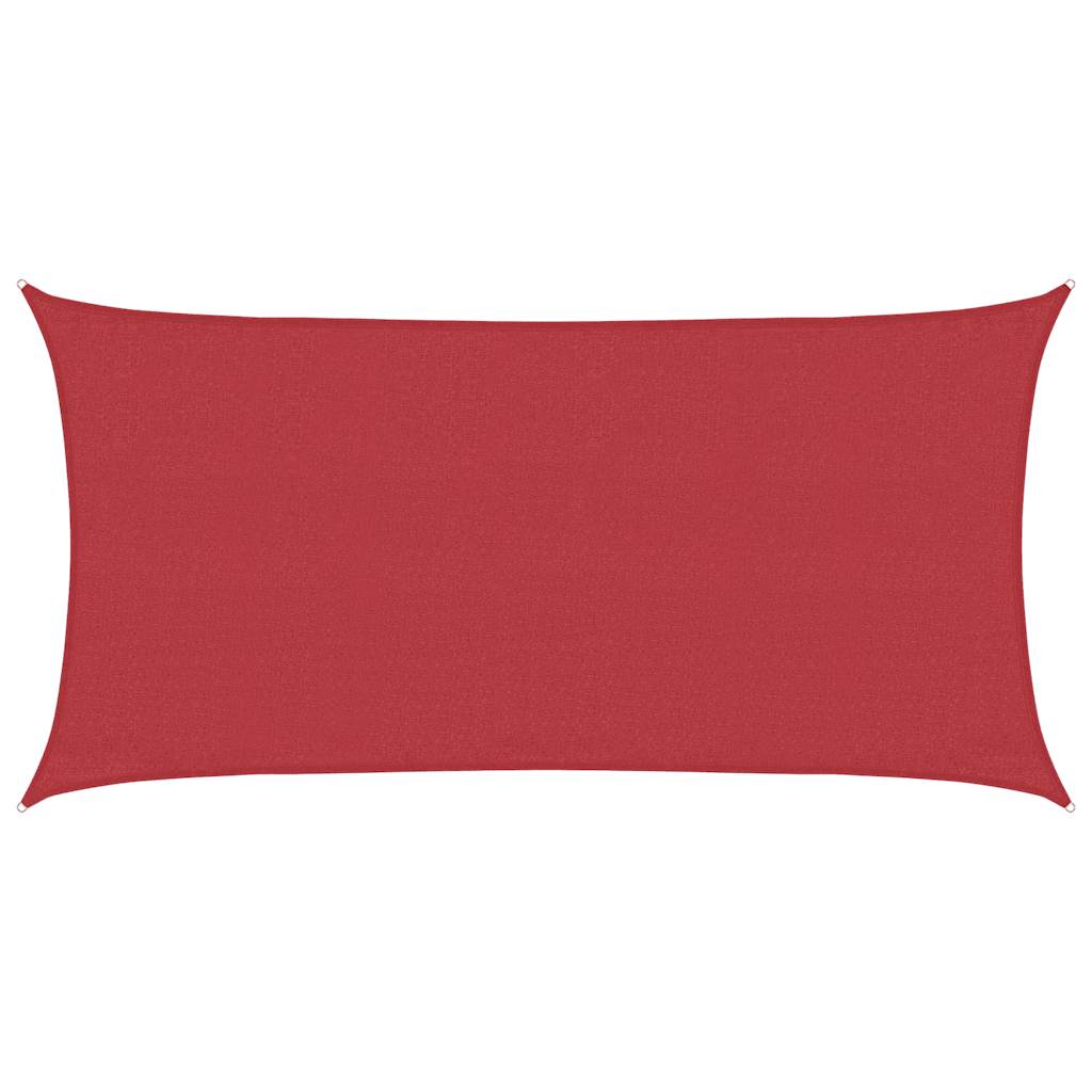 vidaXL Sunshade Sail 160 g/m² Red 3x6 m HDPE